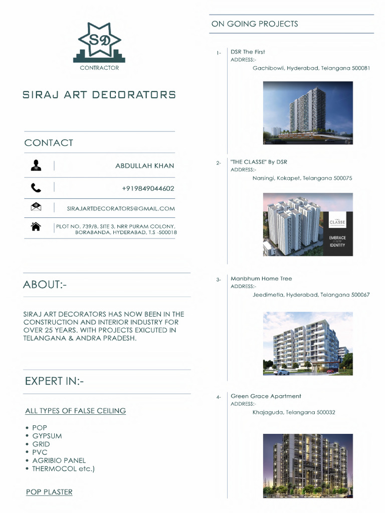 Siraj Art Decorators Copy - Compressed | PDF
