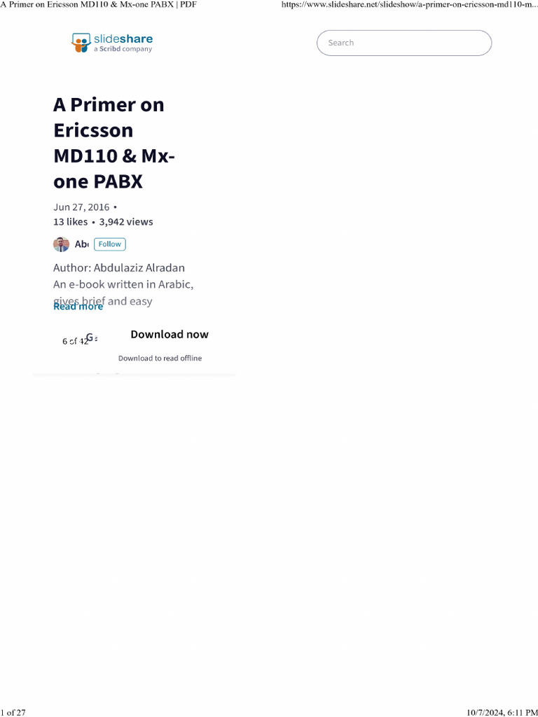 MD110 Primer | PDF