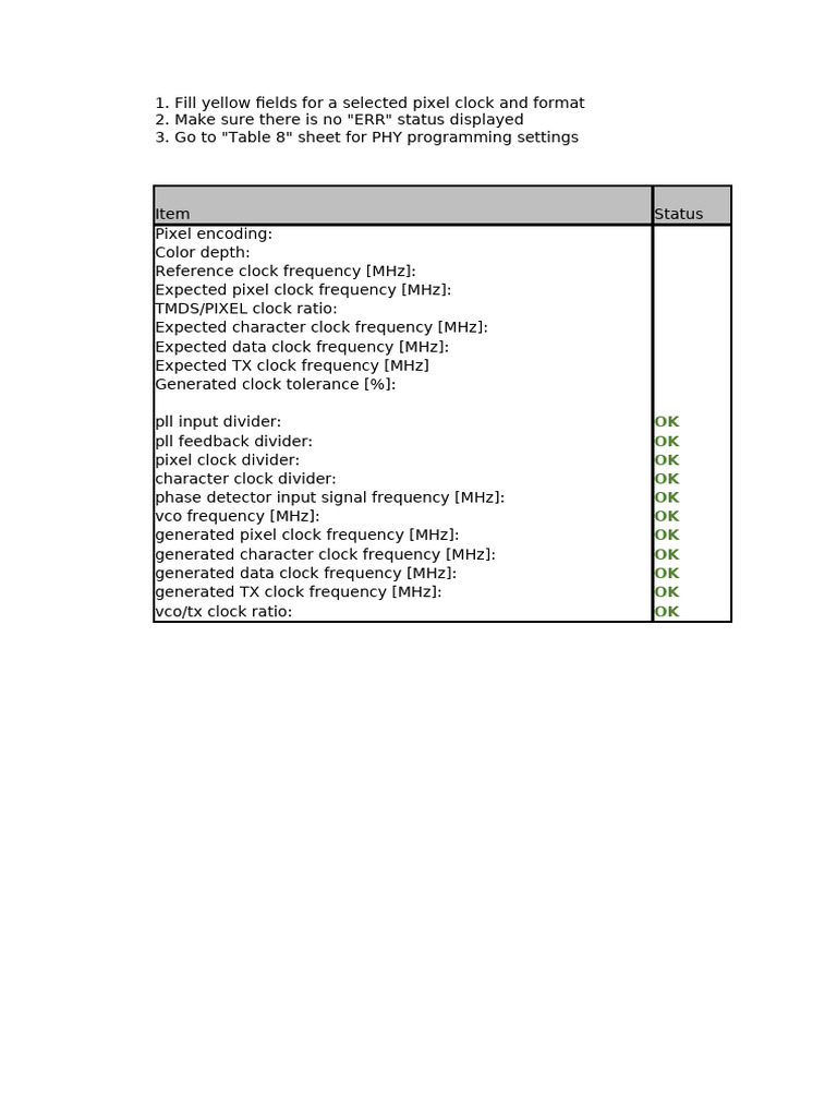 HDMI - Pixel Clock Calculation | PDF