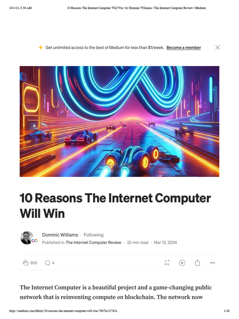 10 Reasons The Internet Computer Will Win - by Dominic Williams - The ...