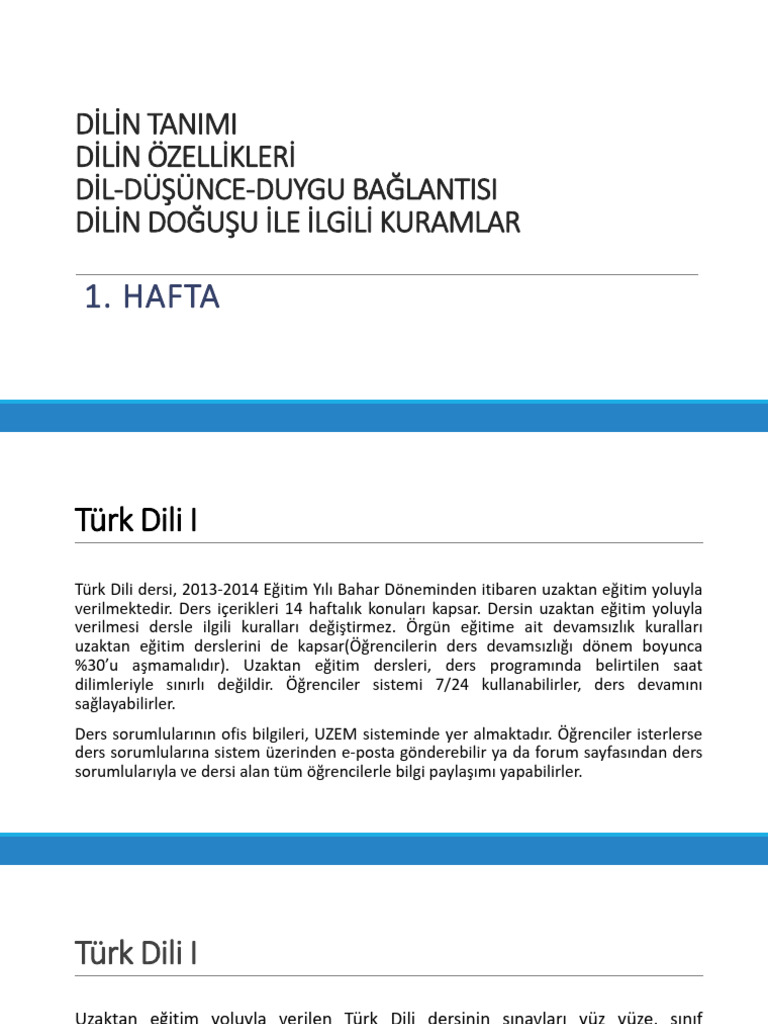 Dilin Önemi Ve Dil Türleri | PDF