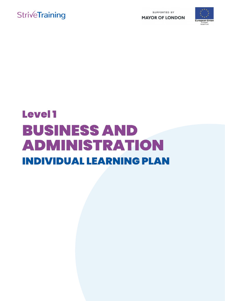 Strive ILP For Business and Adminstration | PDF