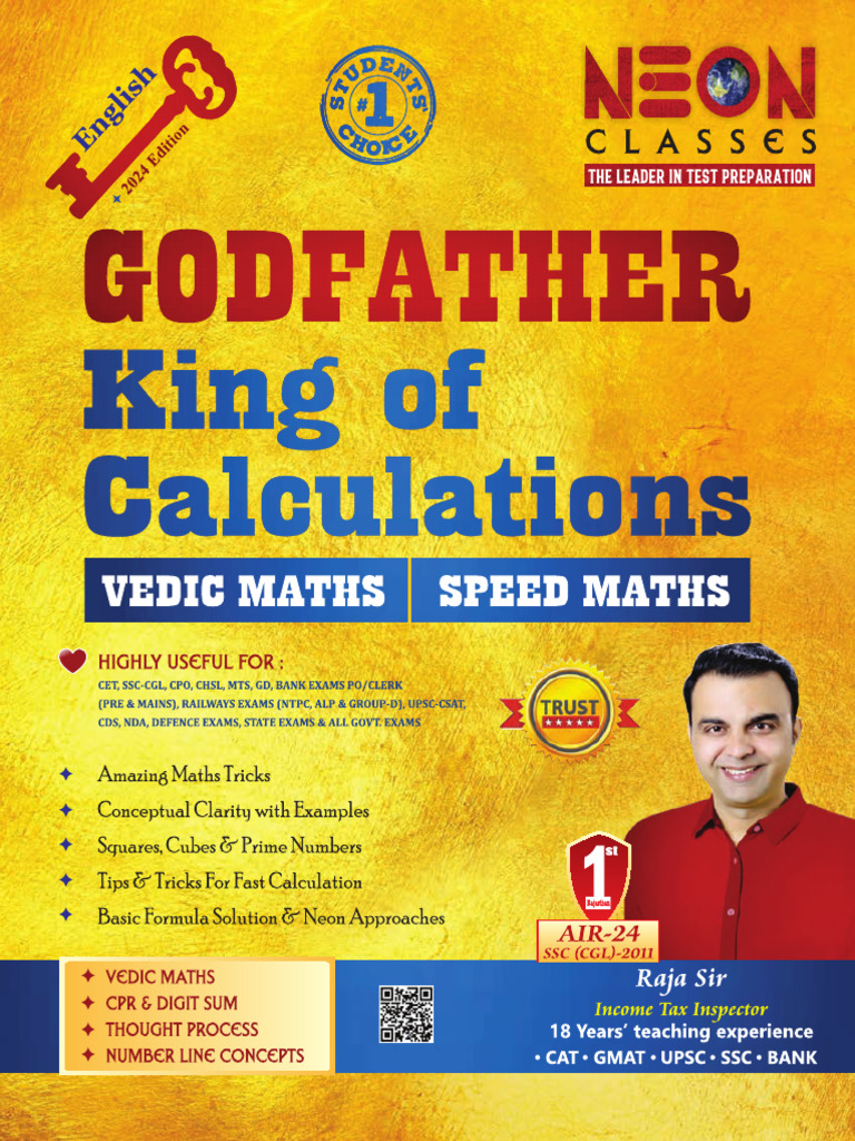 Godfather King of Calculation English Medium Book by RAJA SIR | PDF