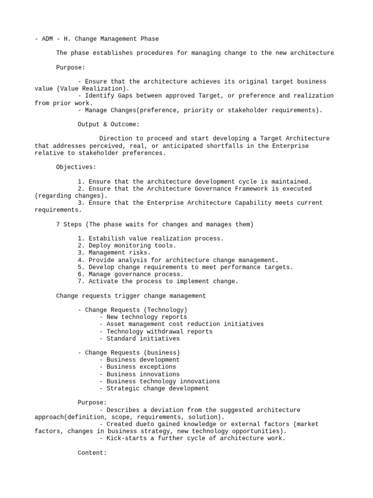 H change management phase pdf change management strategic