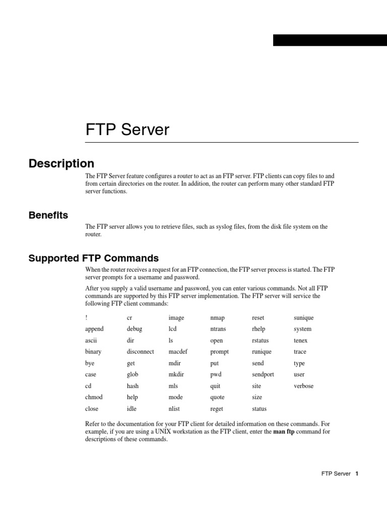 Configure FTP Server on Router | PDF | File Transfer Protocol ...