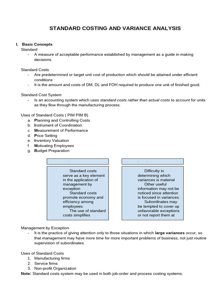Standard Costing Part 1 3 | PDF | Prices | Technology & Engineering