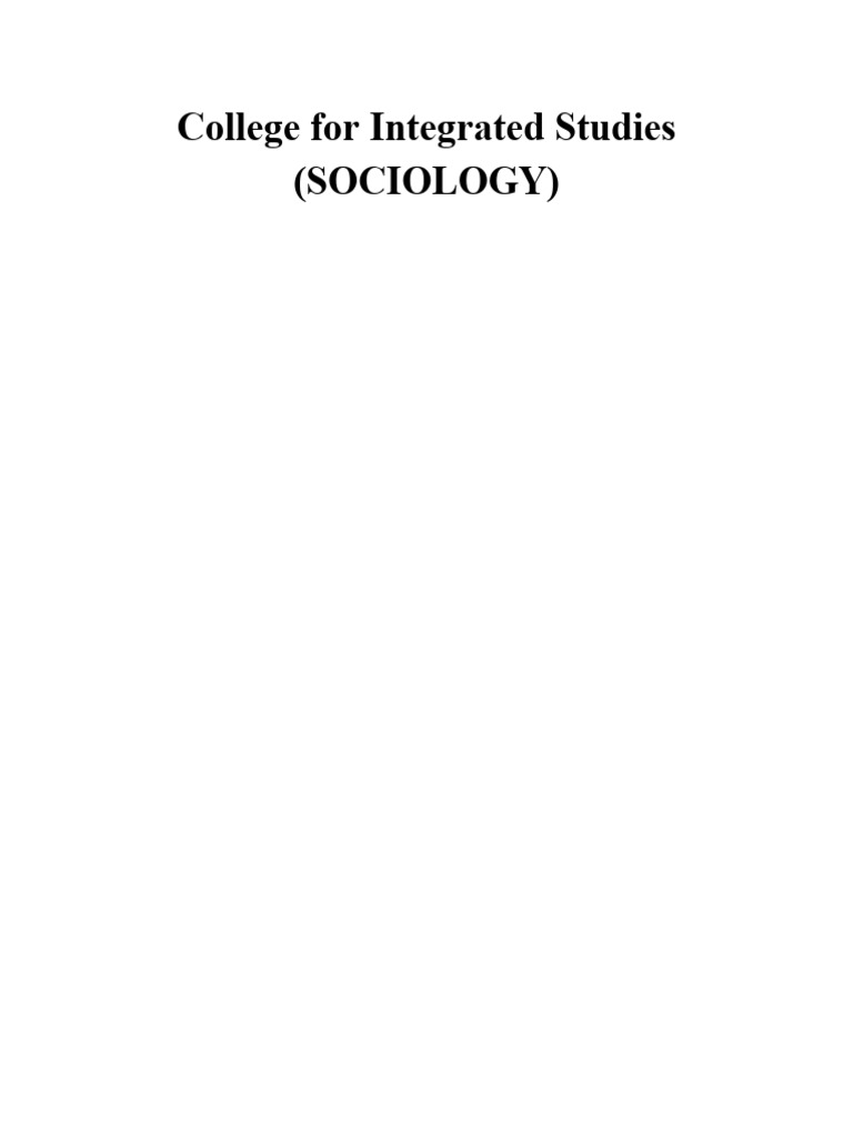 Introduction to Sociology Course Overview | PDF | Sociology | History