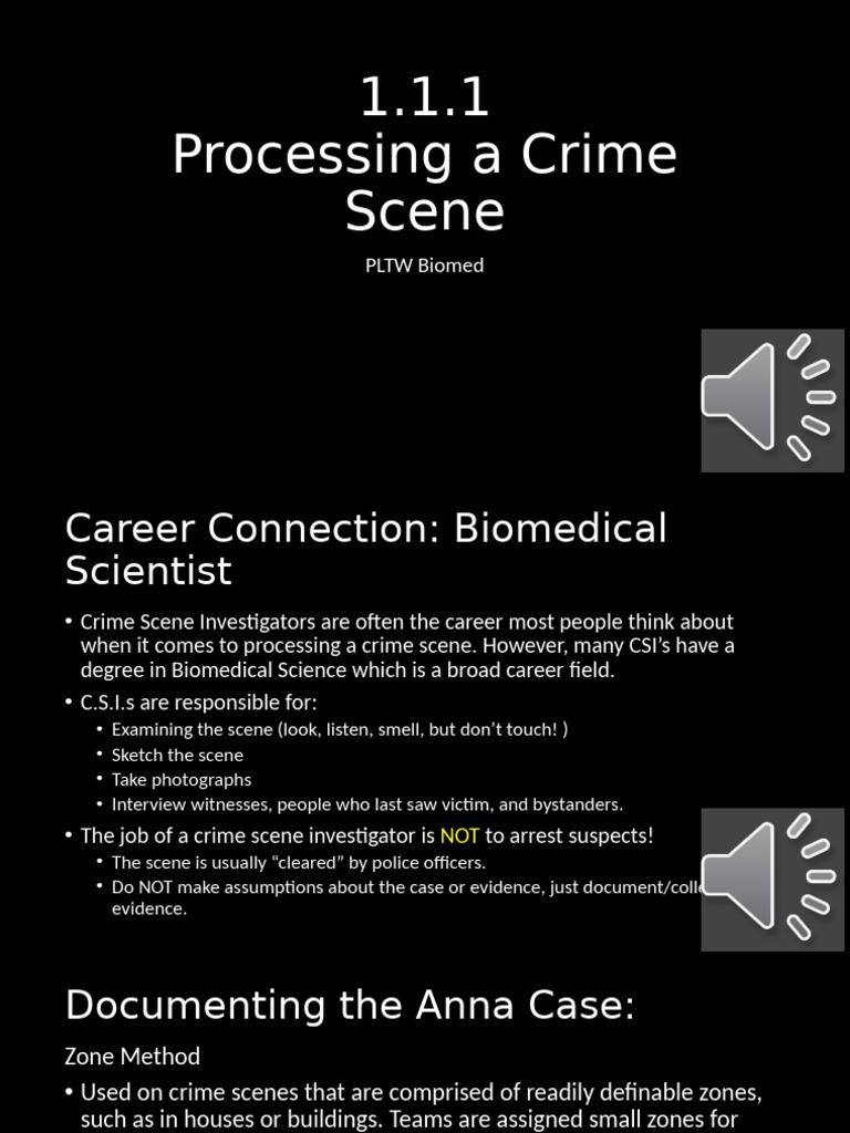 1.1.1 Processing A Crime Scene PPT 24-25A.T | PDF