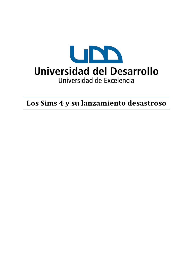 Ensayo Videojuegos Sims 4 | PDF