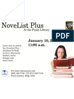 NoveList Plus at the Patch Library