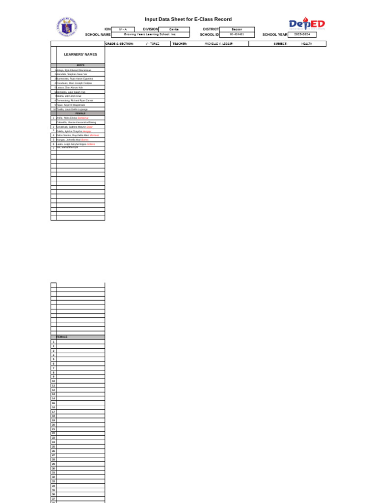 GRADE 5 HEALTH PDF