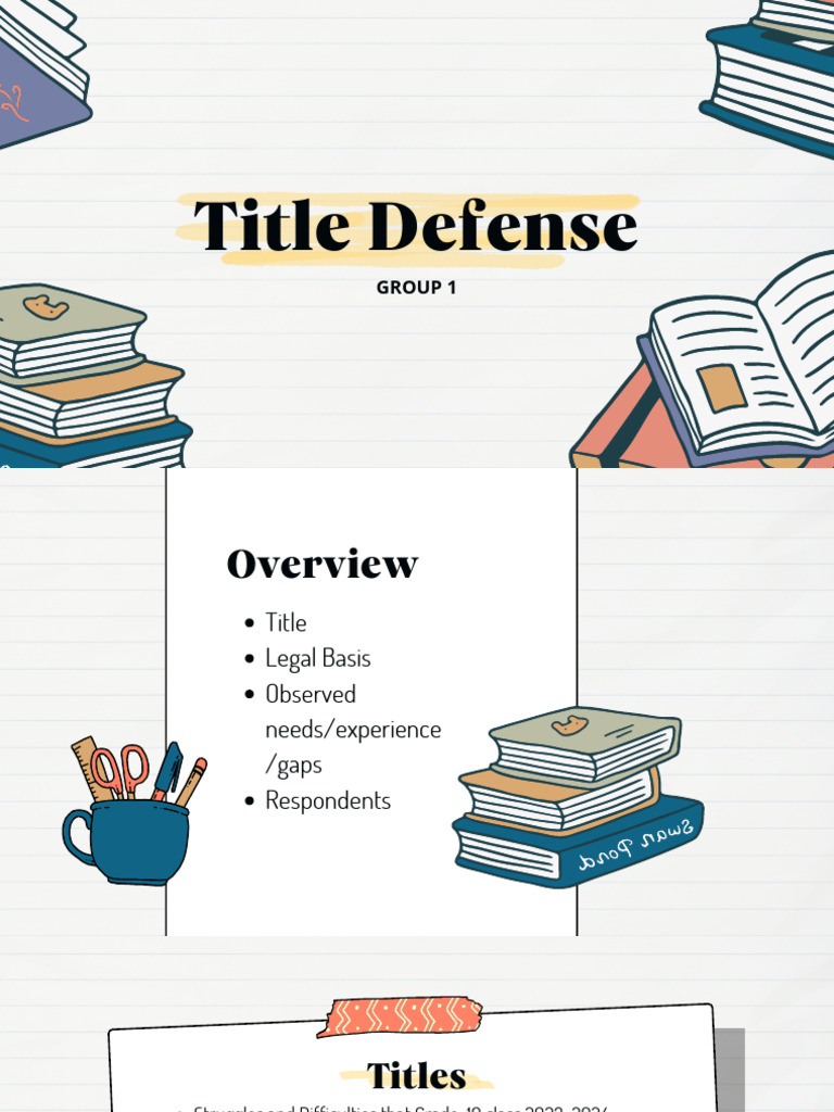 Title Defense - Group 1 | PDF