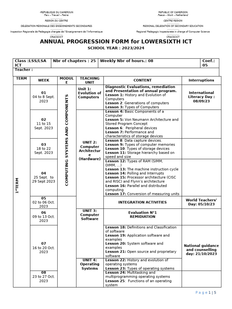 PS LS Ict 2023-2024 | PDF