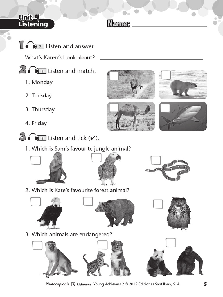 Unit 4 Listening Pdf