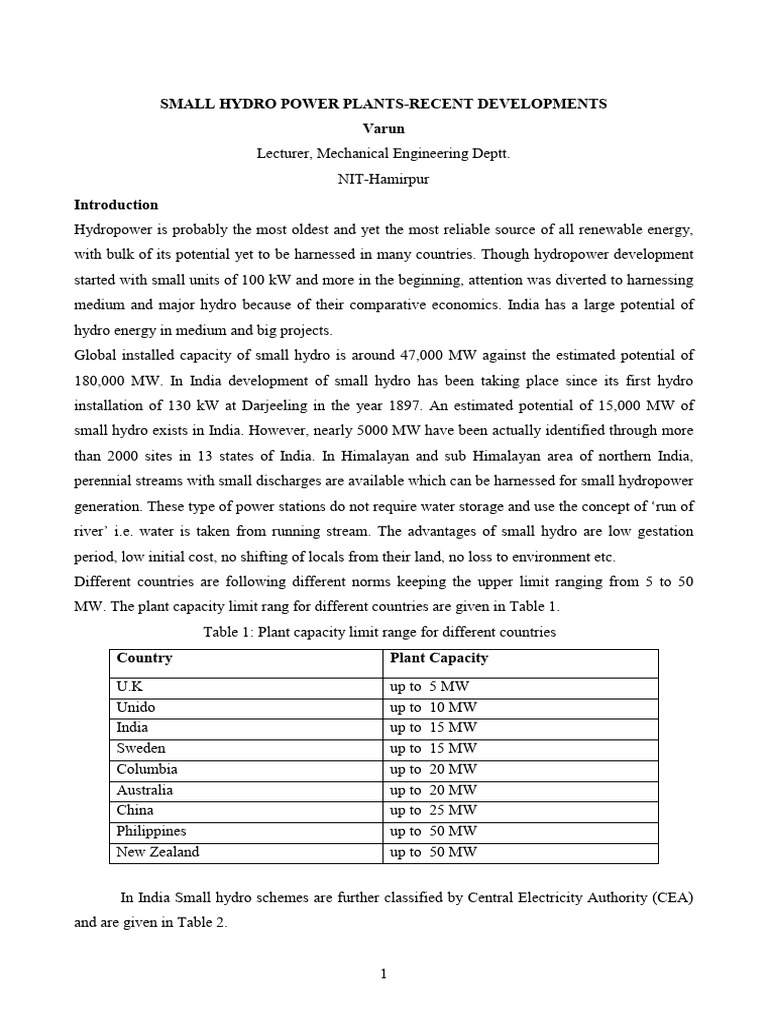 Small hydro pdf