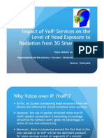 Impact of VoIP Services on the Level of Head Exposure to Radiation from 3G Smartphones