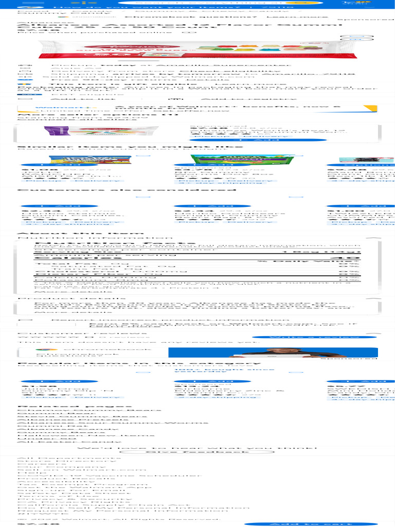 Albanese Assorted 12 Flavor Gummi Cubs, 25 Oz, 50 Count PDF