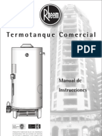 Manual Termotanques Rheem - Linea Comercial