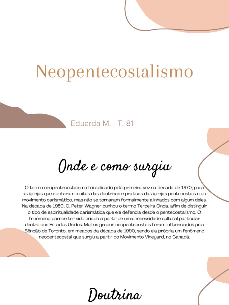 Neopentecostalismo | PDF