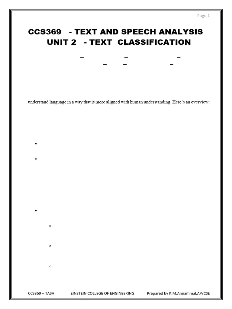 Unit 2 text and speech analysis pdf