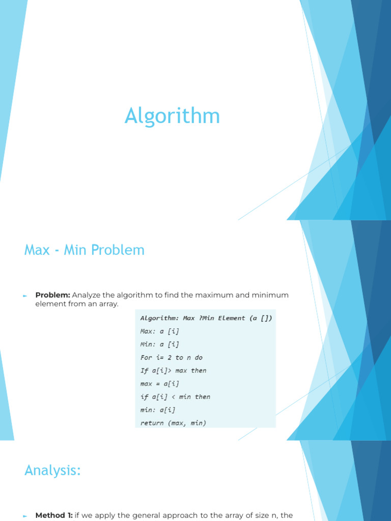 Max-Min Algorithm Analysis Techniques | PDF | Mathematics | Computer ...