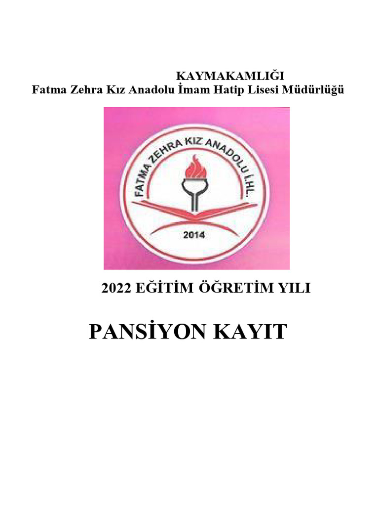 2021 Fatma Zehra PANSYYON KLAVUZU PDF | PDF