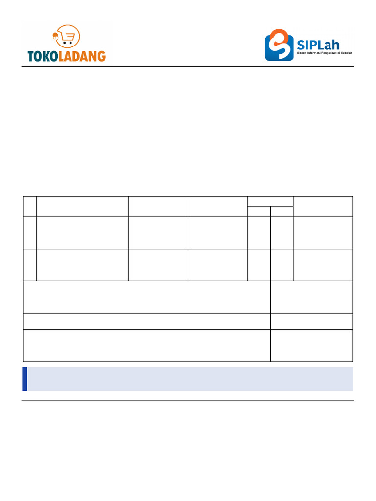 Proforma Invoice Kertas untuk SMP Nurul Falah | PDF