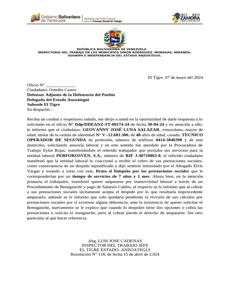Oficio N | PDF