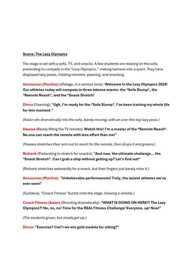 Updated Skit Script | PDF