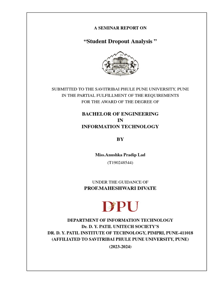 Student Dropout Analysis Pdf