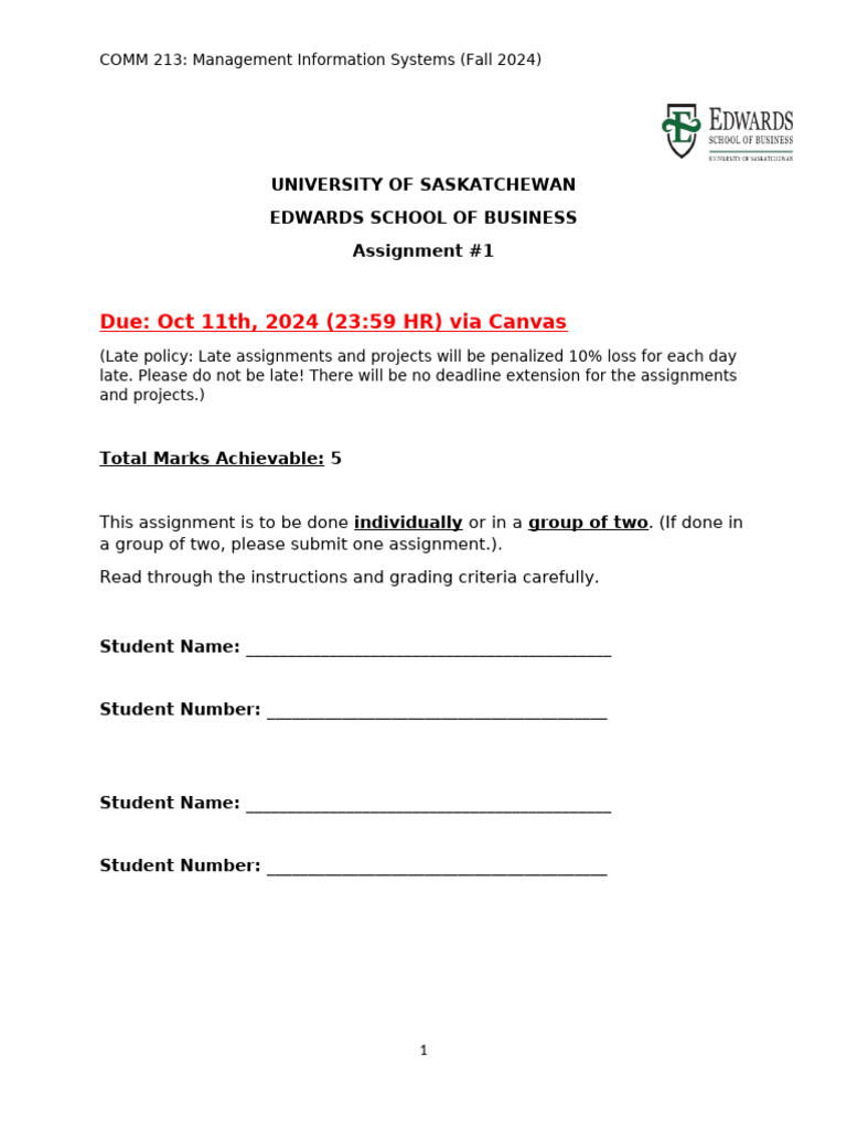 Assignment 1 2024 Pdf