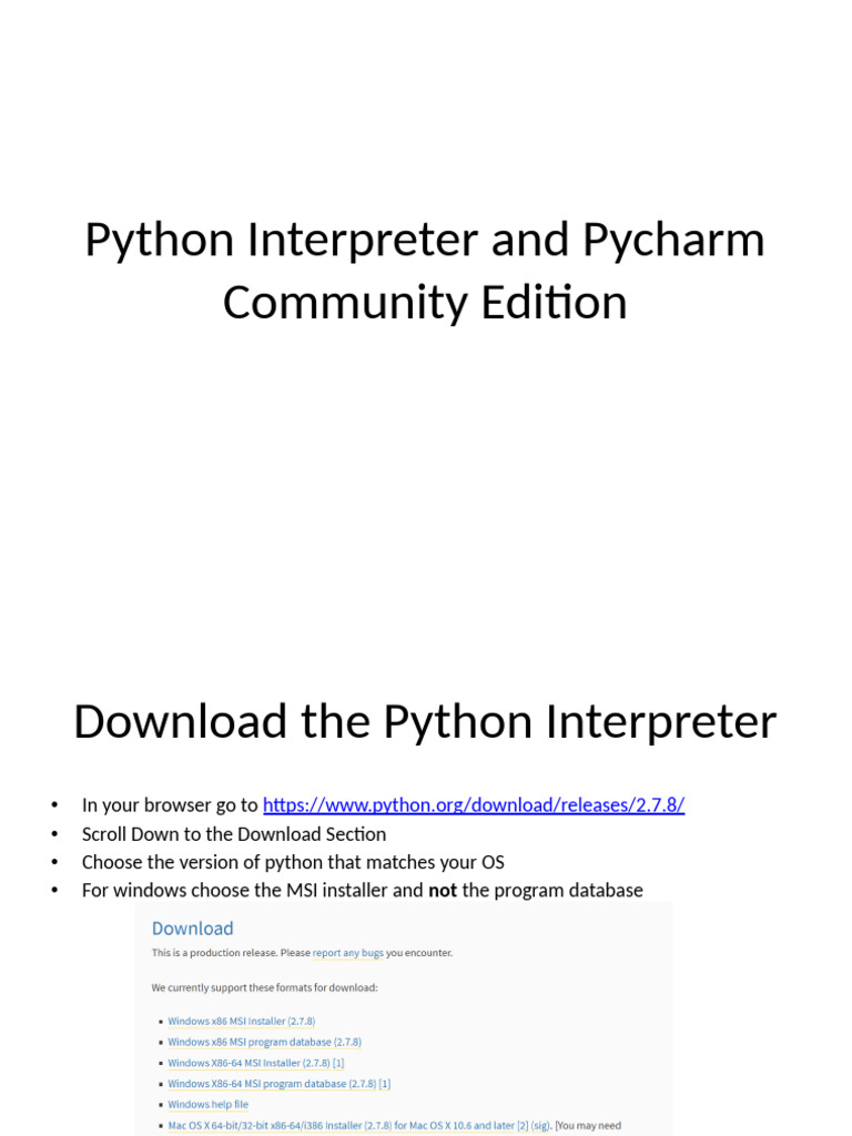 Install Python Interpreter Pycharm