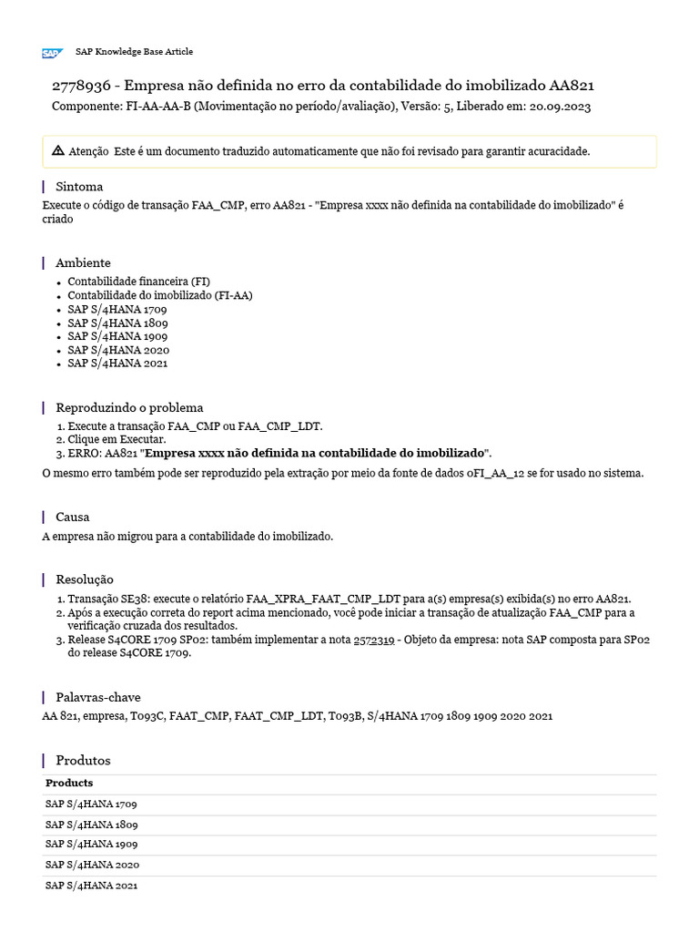 SAP intelligence overview