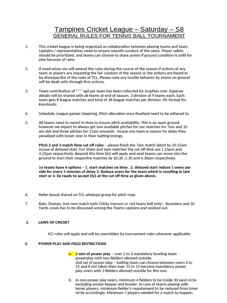 Tcl s8 rule book pdf