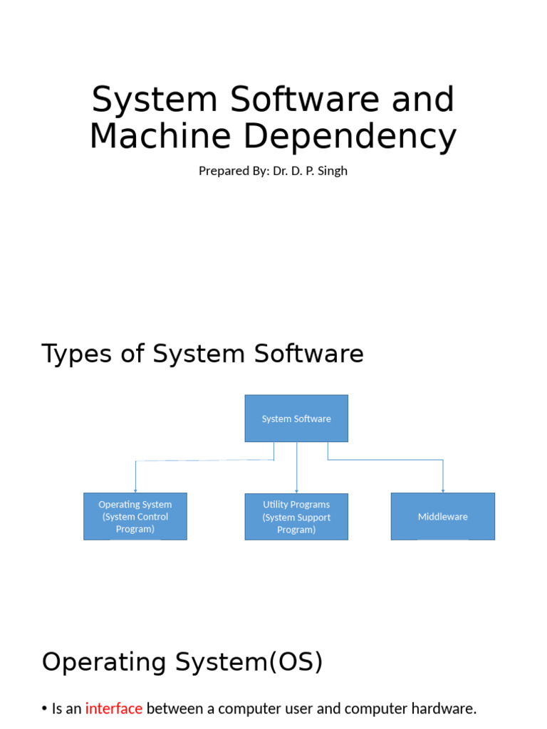 B Tech CSE - V Sem - TCS 501 System Software - L2 - System Software and ...