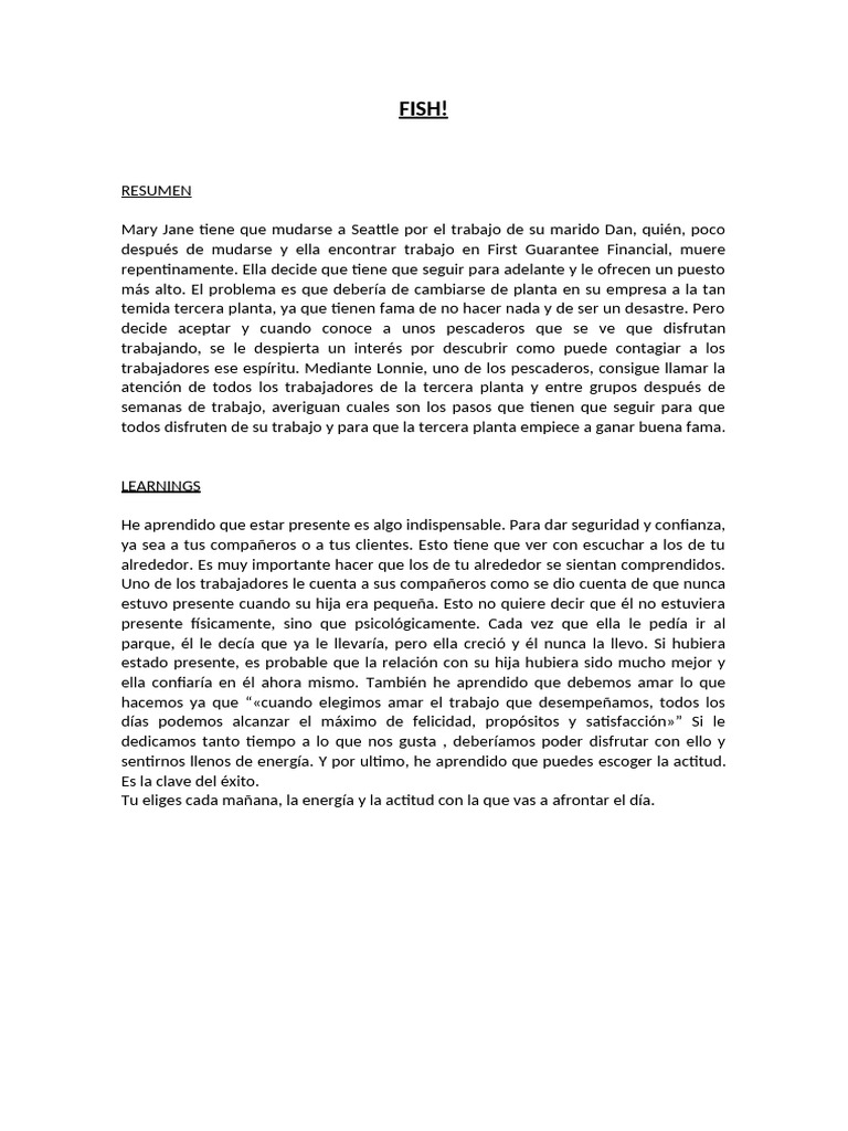 Fish! | PDF