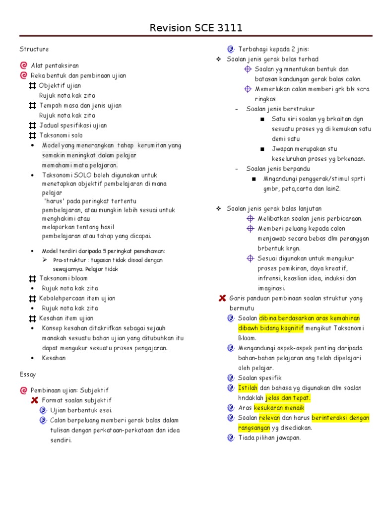 Revision Sce 3111 | PDF