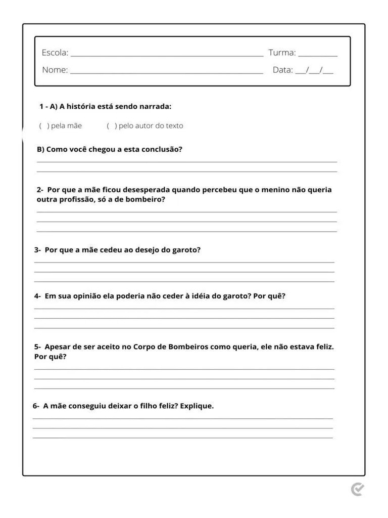 Atividades de Interpretacao de Texto 6 Ano 7 4 | PDF