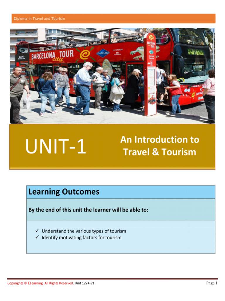 1675786394unit 1 1224-V1 An Introduction To Travel and Tourism | PDF