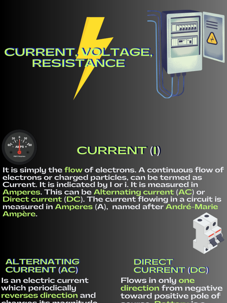 CURRENT-VOLTAGE-RESISTANCE | PDF