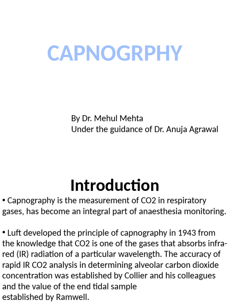 Capnography | PDF