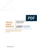 Laporan Kondisi Kebebasan Beragama Berkeyakinan Di Indonesia 2007 2009