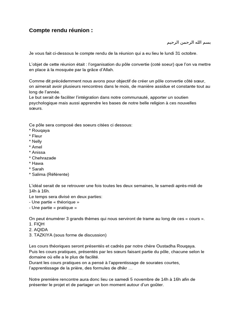 Compte Rendu | PDF