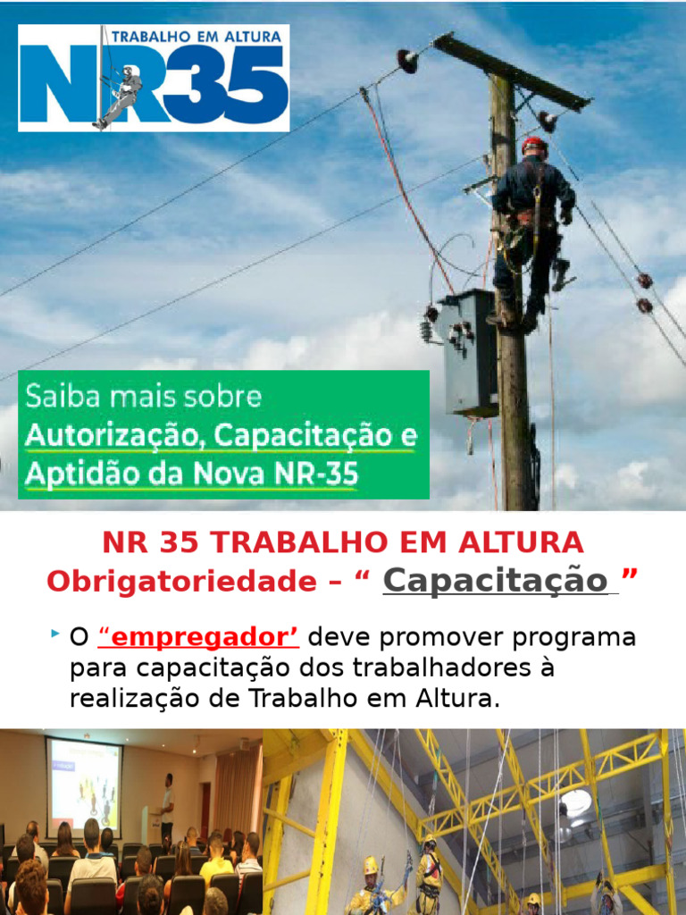 NR 35 - Trabalho em Altura Dinamo | PDF