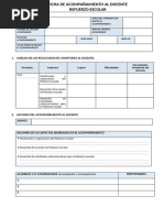 Ficha de Acompanamiento Al Docente Refuerzo Escolar | PDF