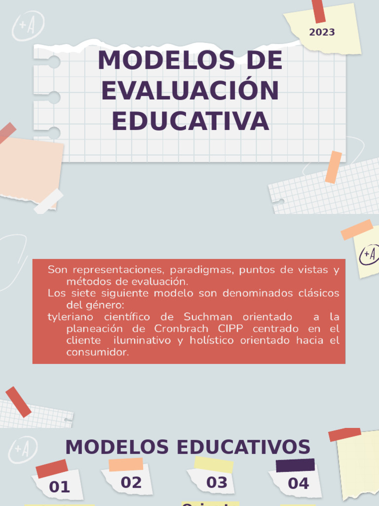 Modelos de Evaluacion Educativa | PDF