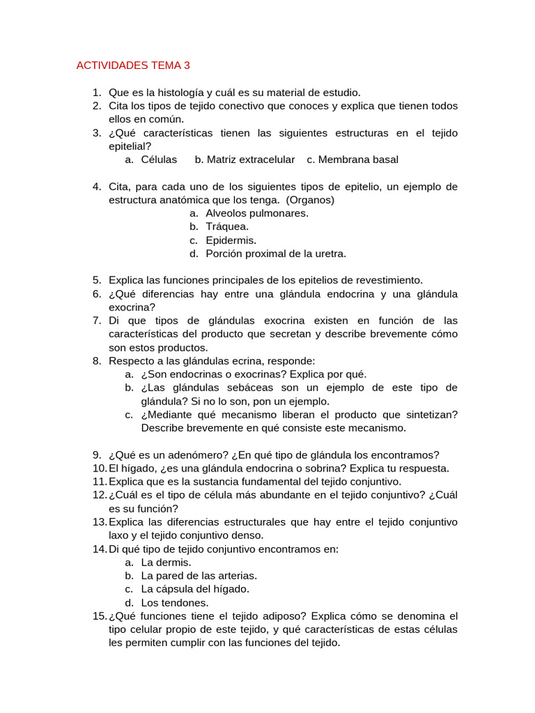 Actividades Tema 3 | PDF