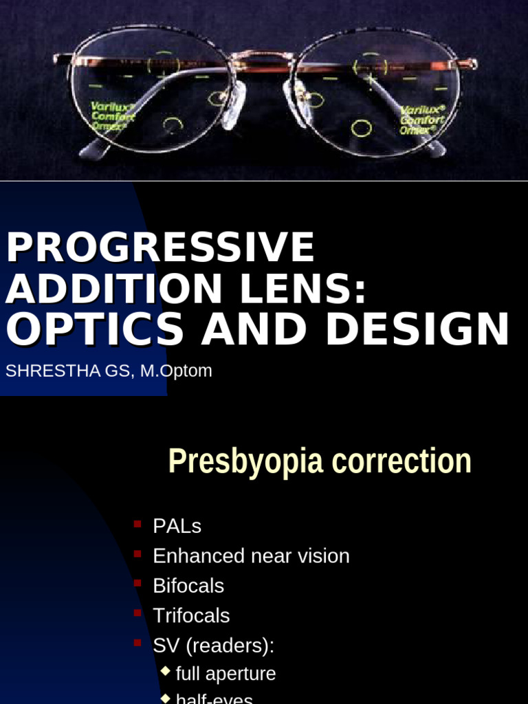 Progressiveadditionlens1 110508005853 Phpapp01 | PDF