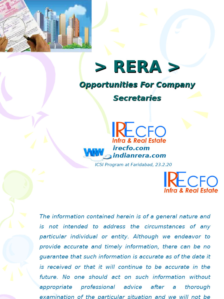 RERA Guidelines for Real Estate Projects | PDF | Business | Finance ...