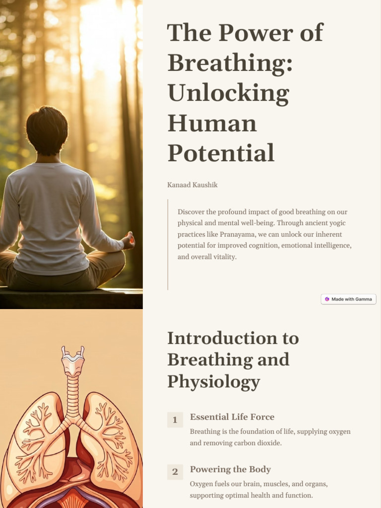 The Power of Breathing Unlocking Human Potential | PDF